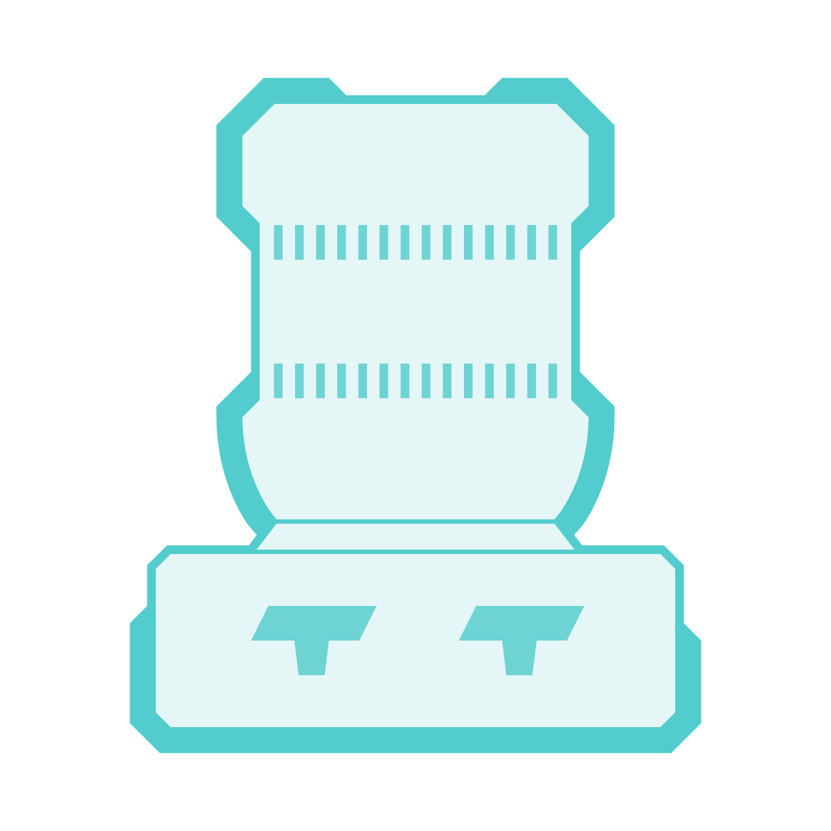 sci-fi style water cooler icon
