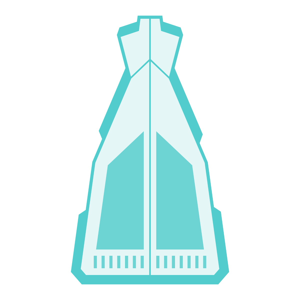sci-fi style wedding dress icon