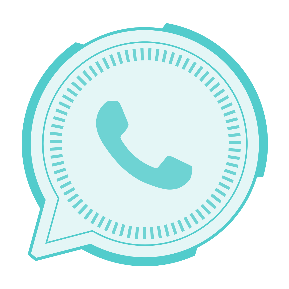 sci-fi style whatsapp icon
