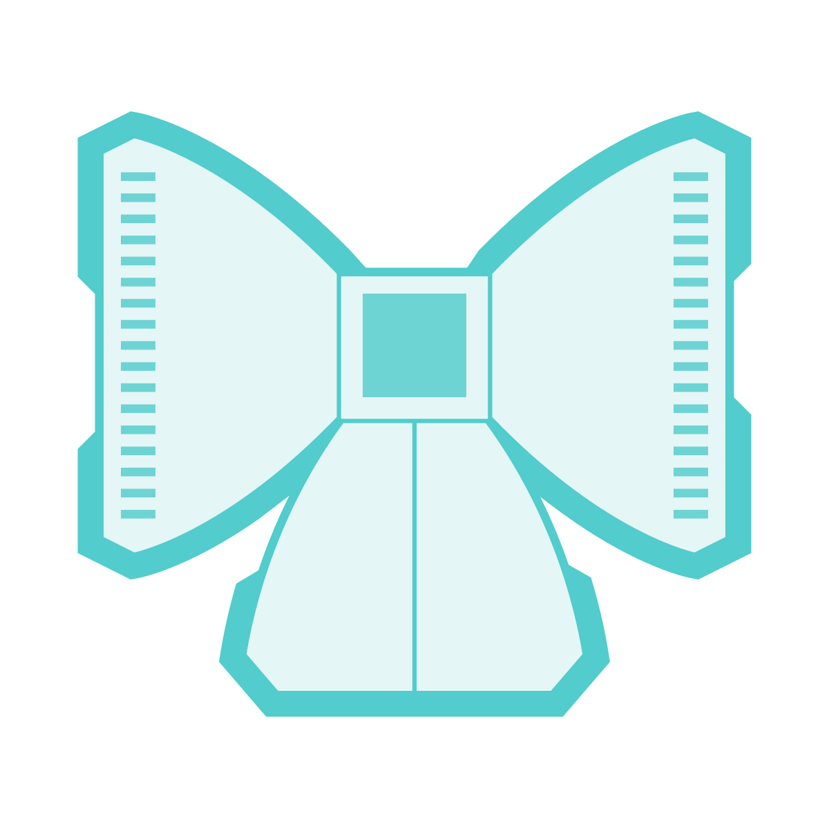 sci-fi style womens bow icon