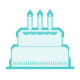 birthday cake icon