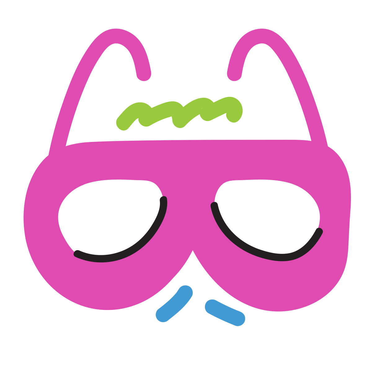 scribby style 3d glasses icon
