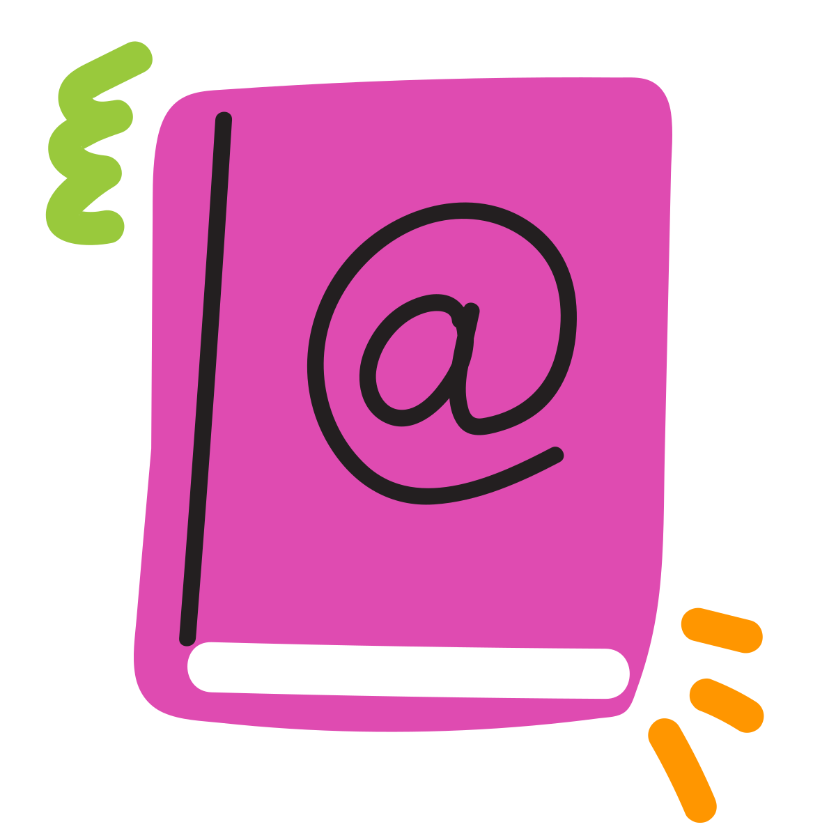 scribby style address book icon
