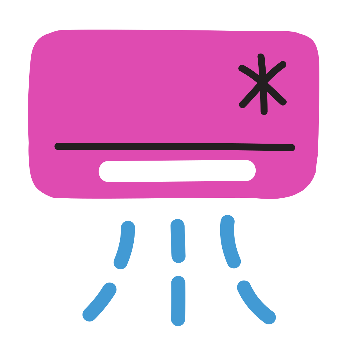 scribby style air conditioner icon