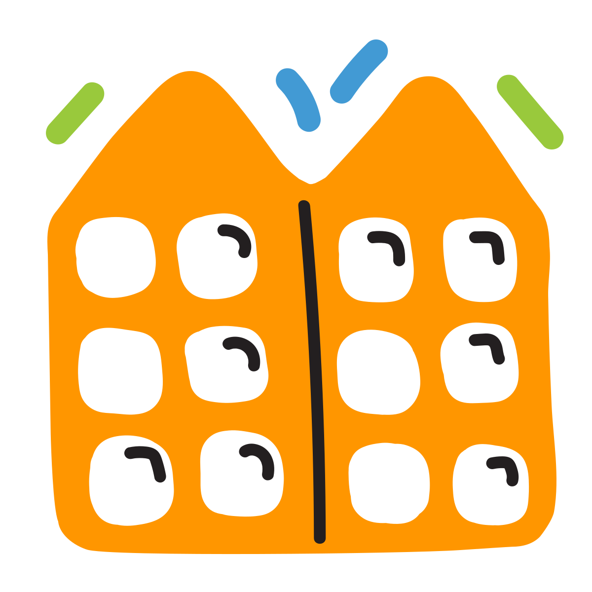 scribby style apartment icon