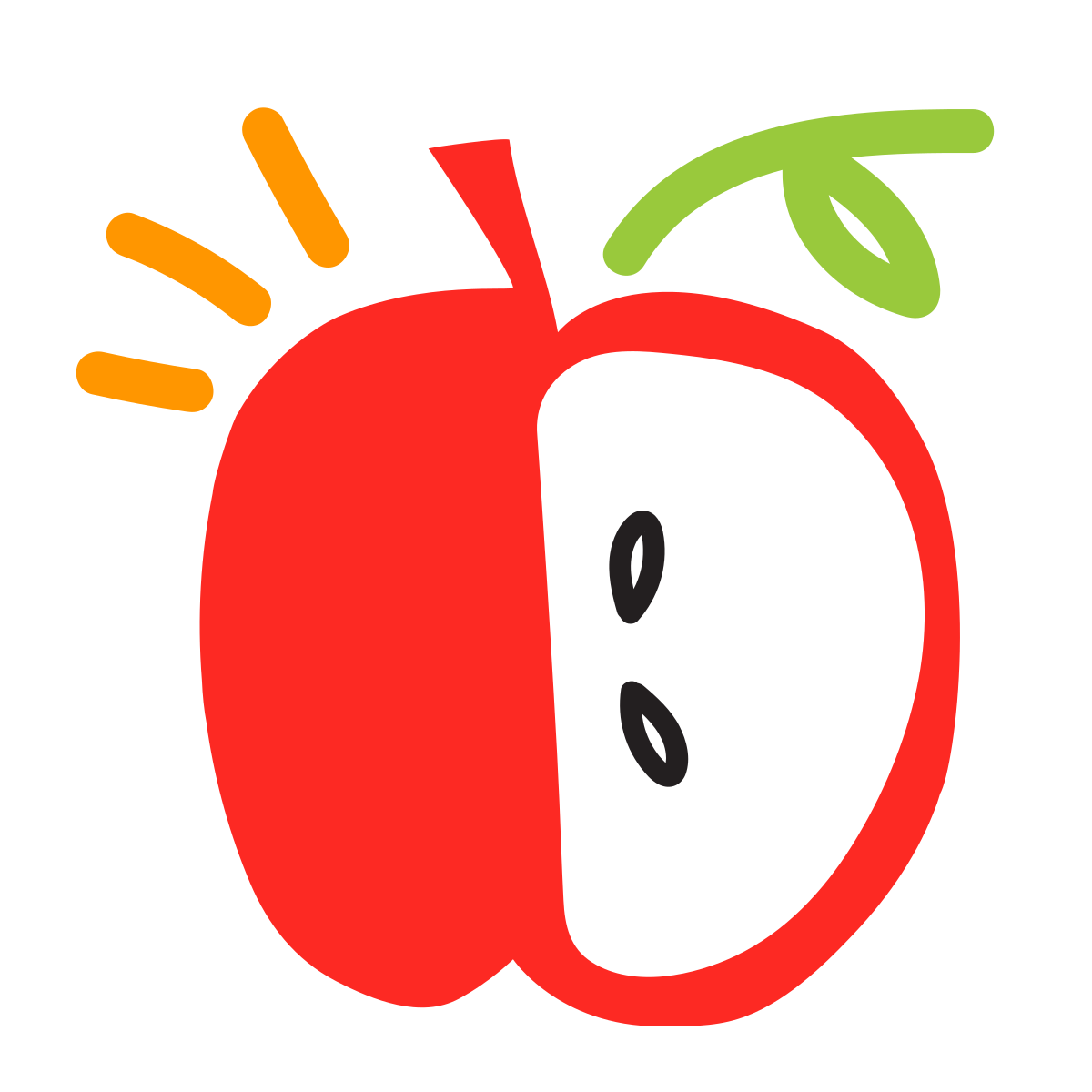 scribby style apple icon