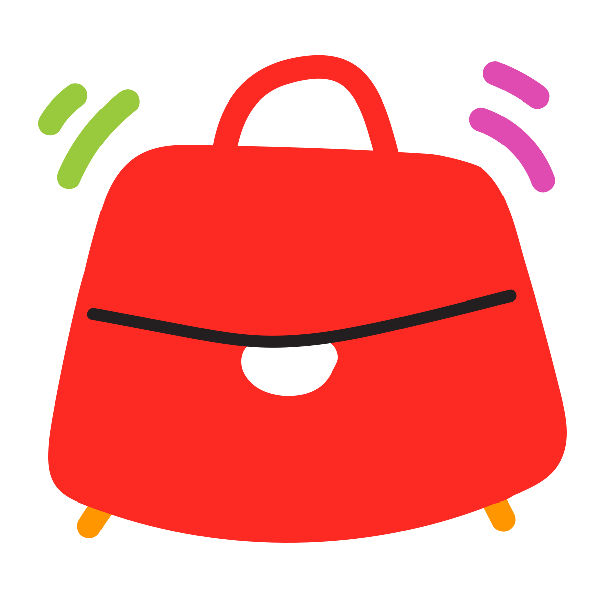 scribby style bag front view icon