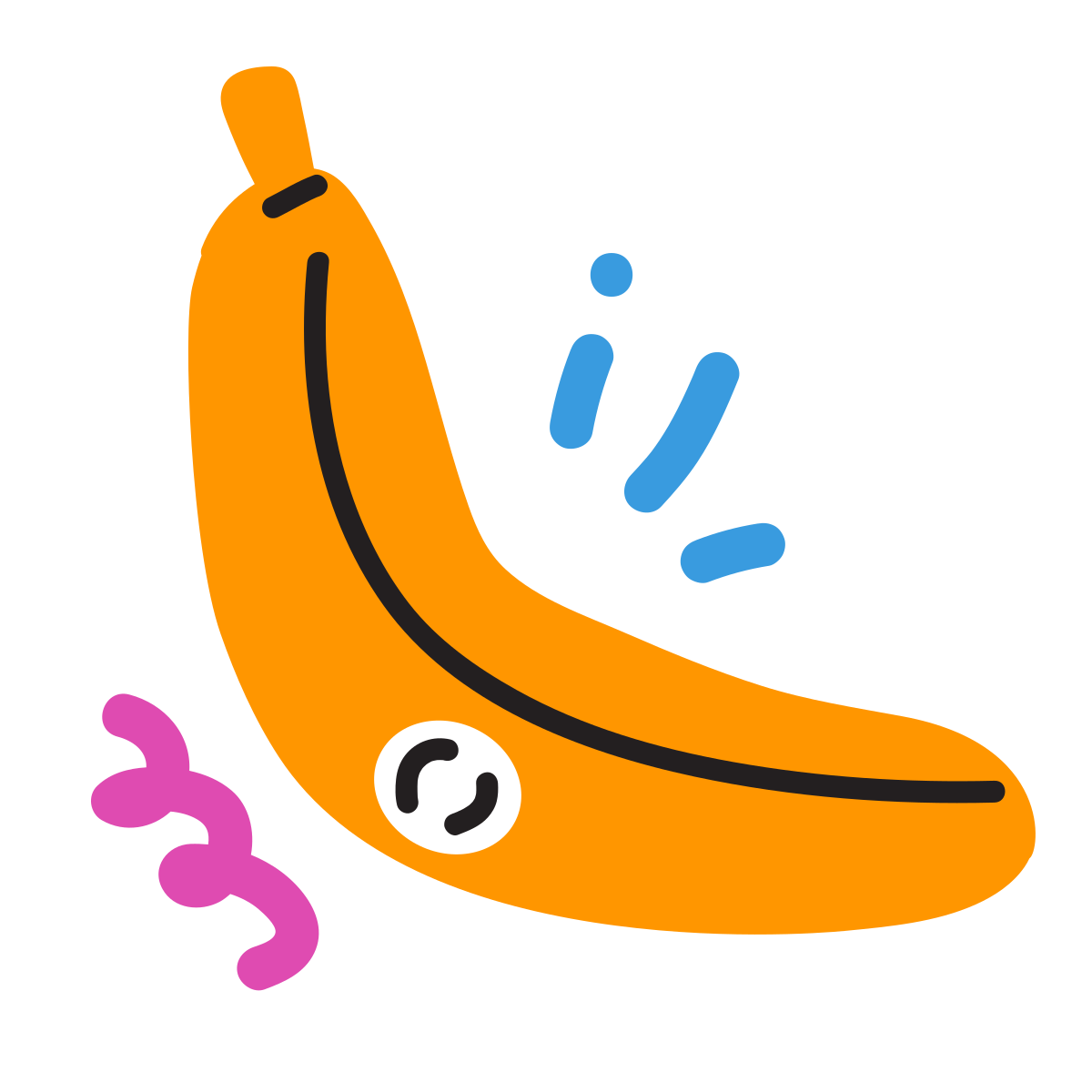 scribby style banana icon