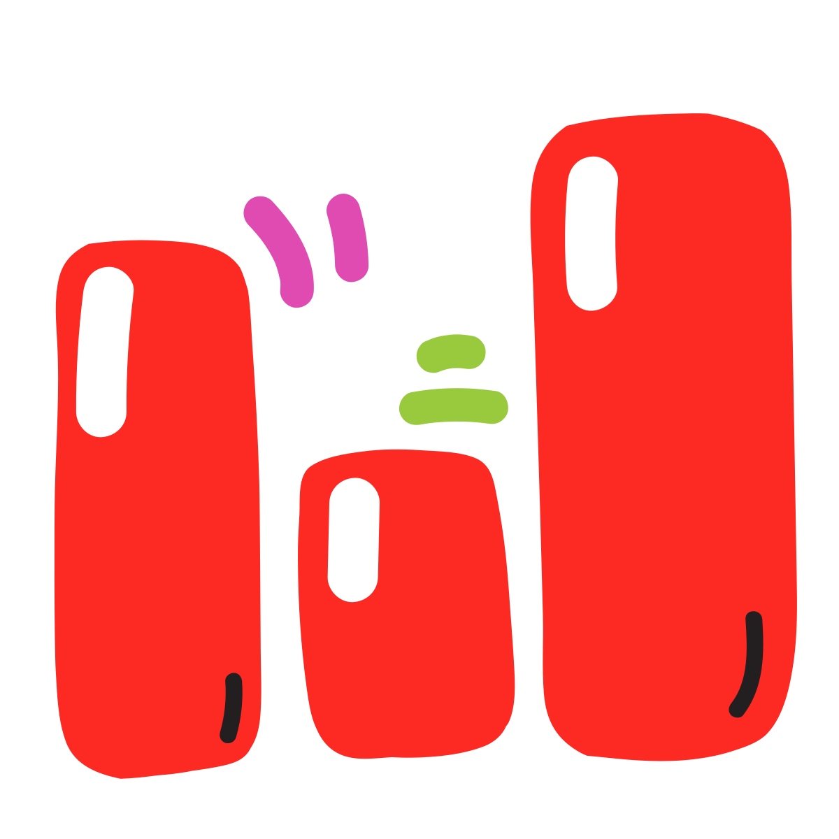 scribby style bar chart icon