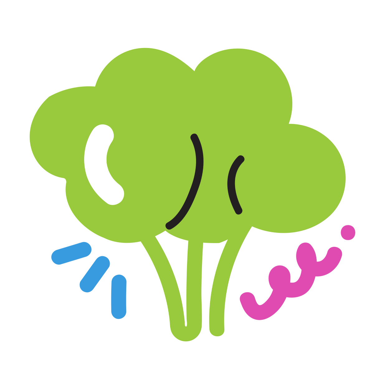 scribby style broccoli icon