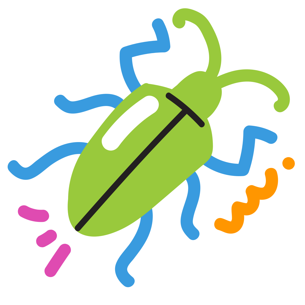 scribby style bug icon