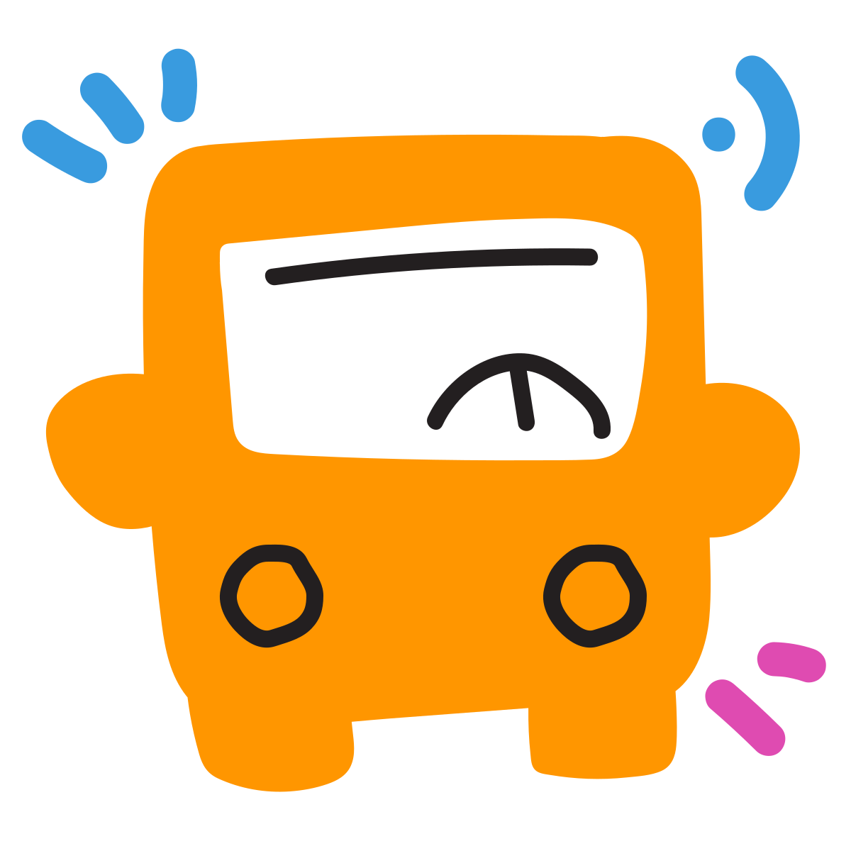 scribby style bus icon