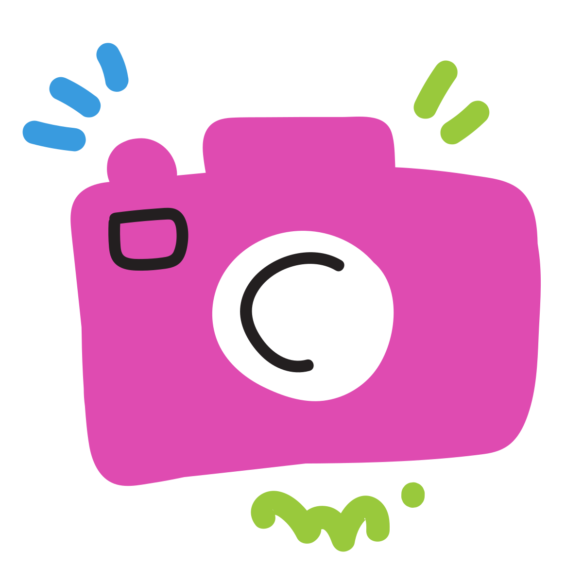 scribby style camera icon