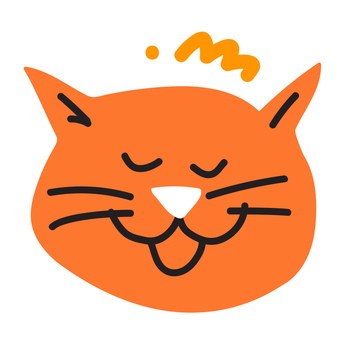 scribby style cat icon