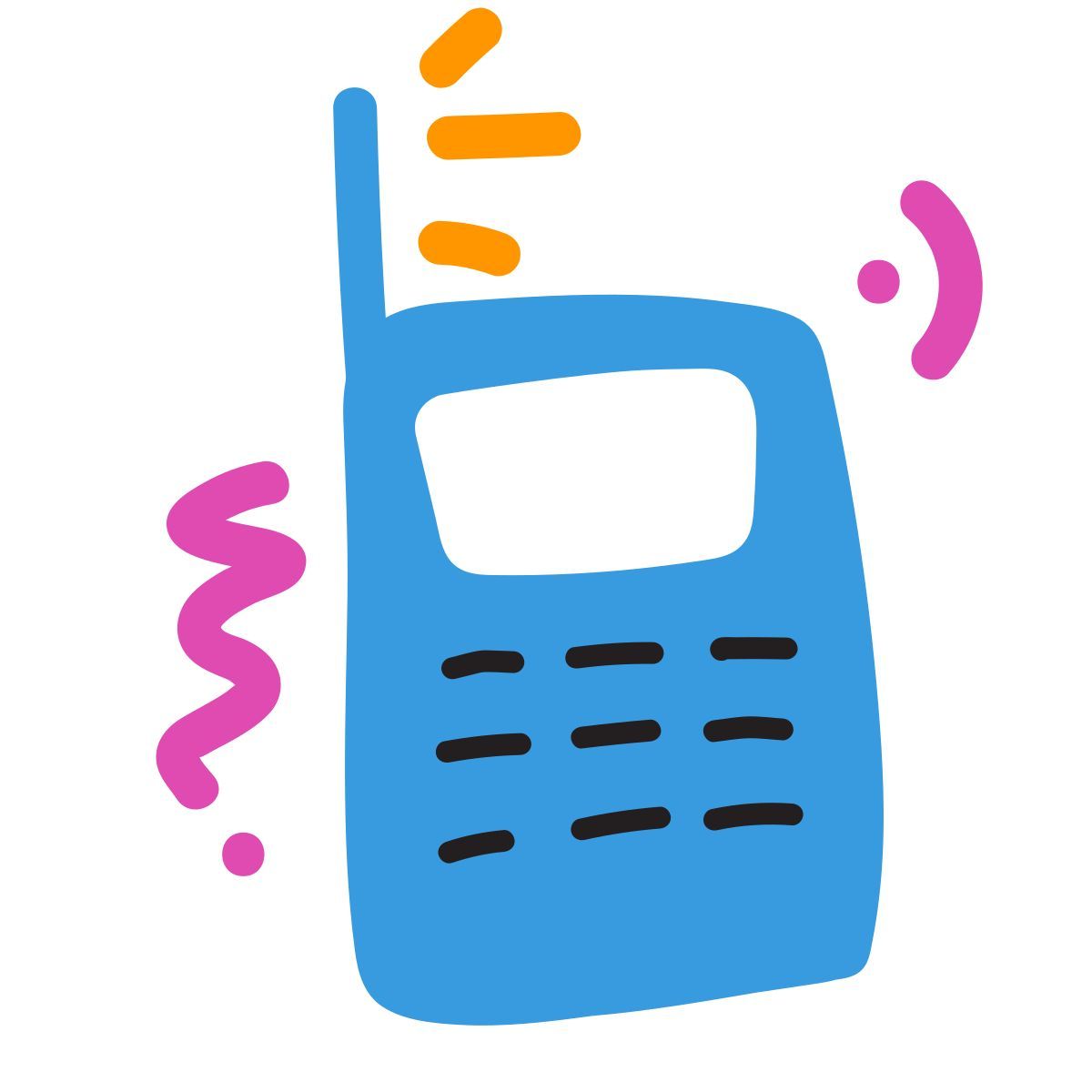 scribby style téléphone portable icon