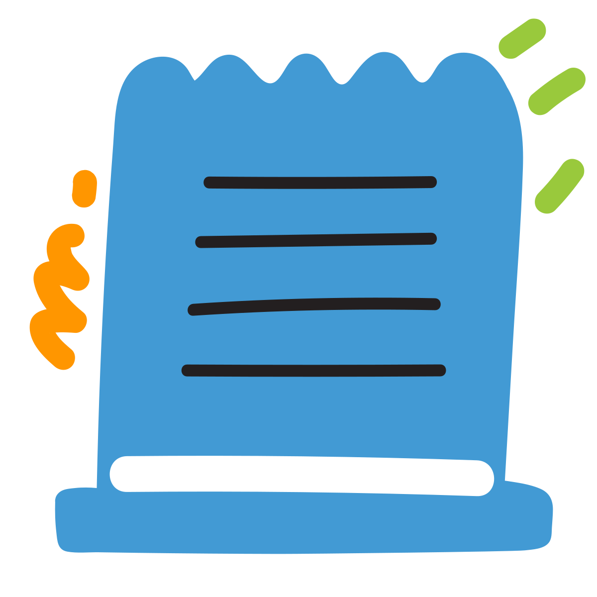 scribby style check icon