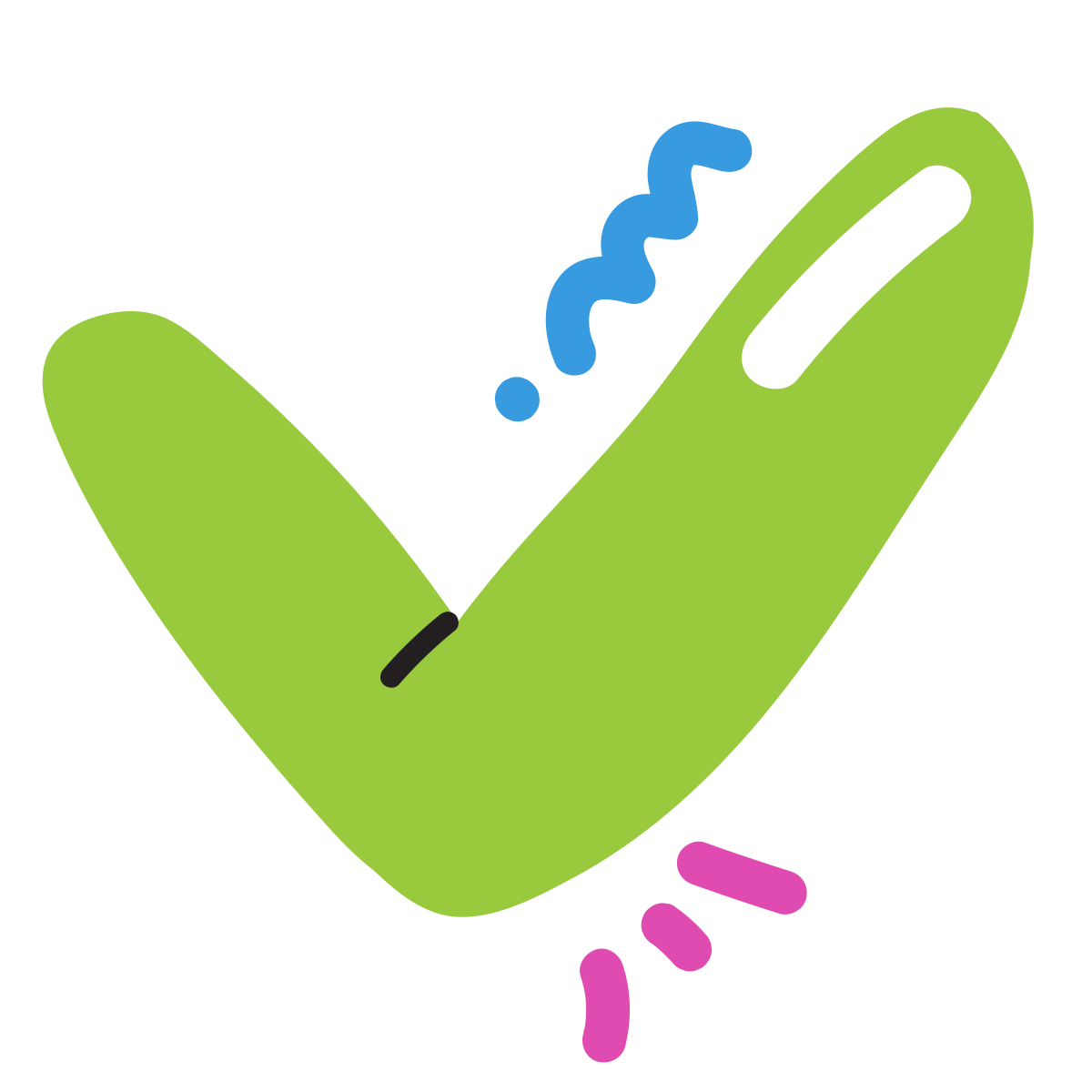 scribby style checkmark icon