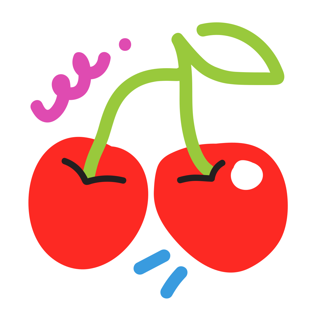 scribby style cherry icon