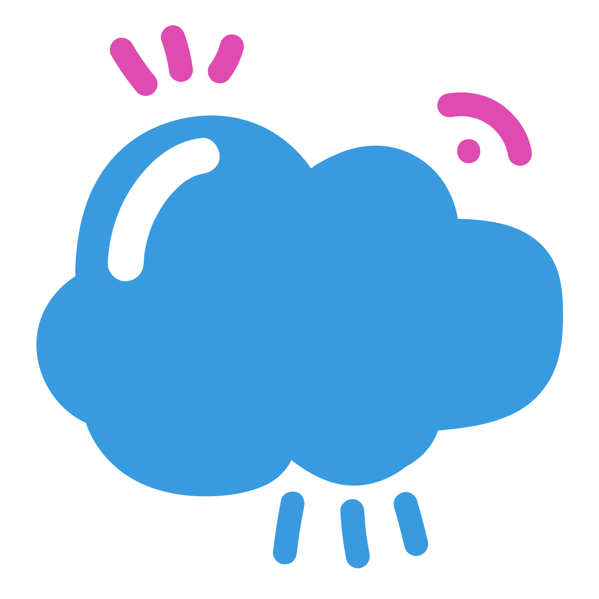 scribby style cloud icon