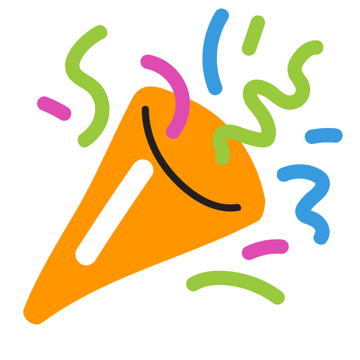 scribby style confetti icon