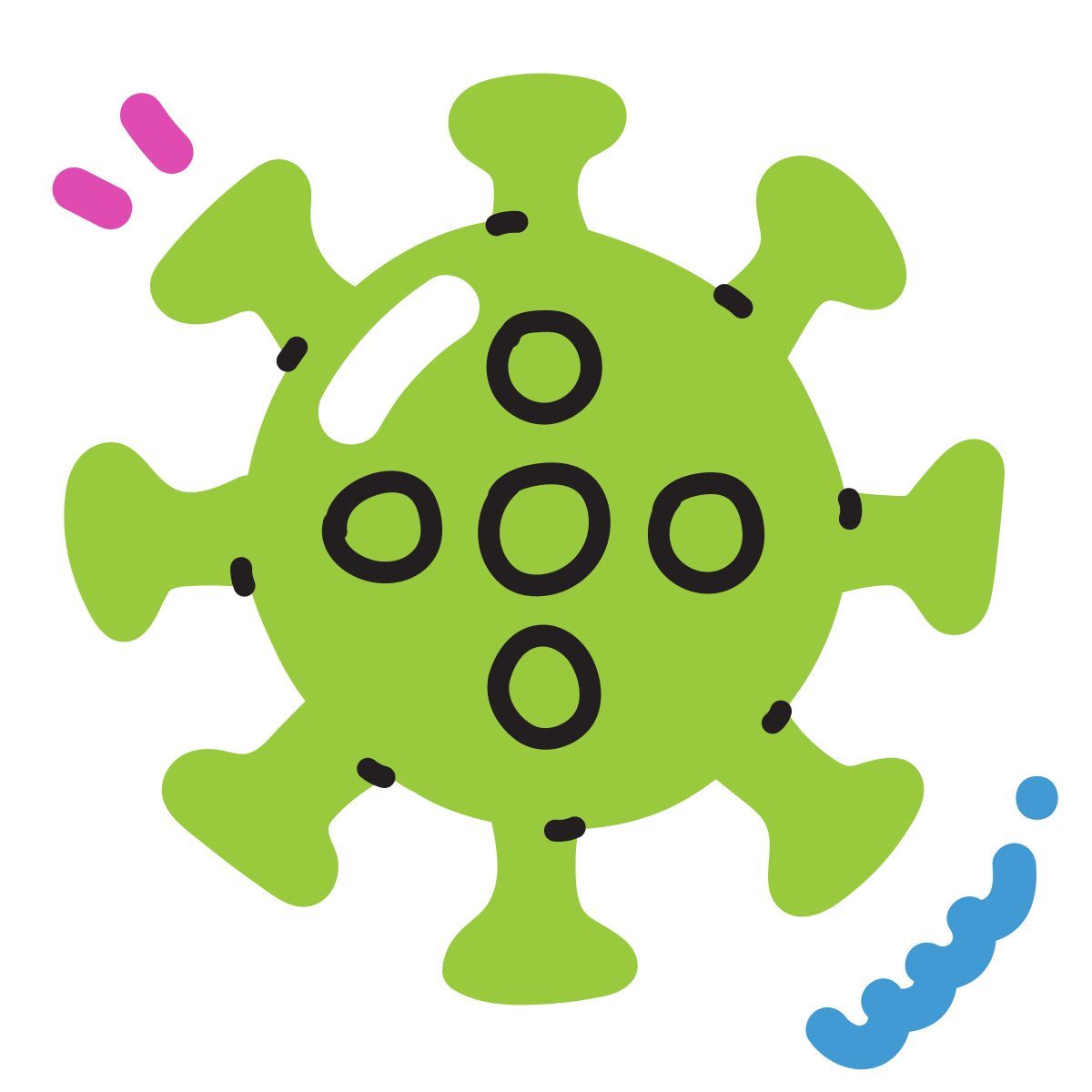 scribby style coronavirus icon