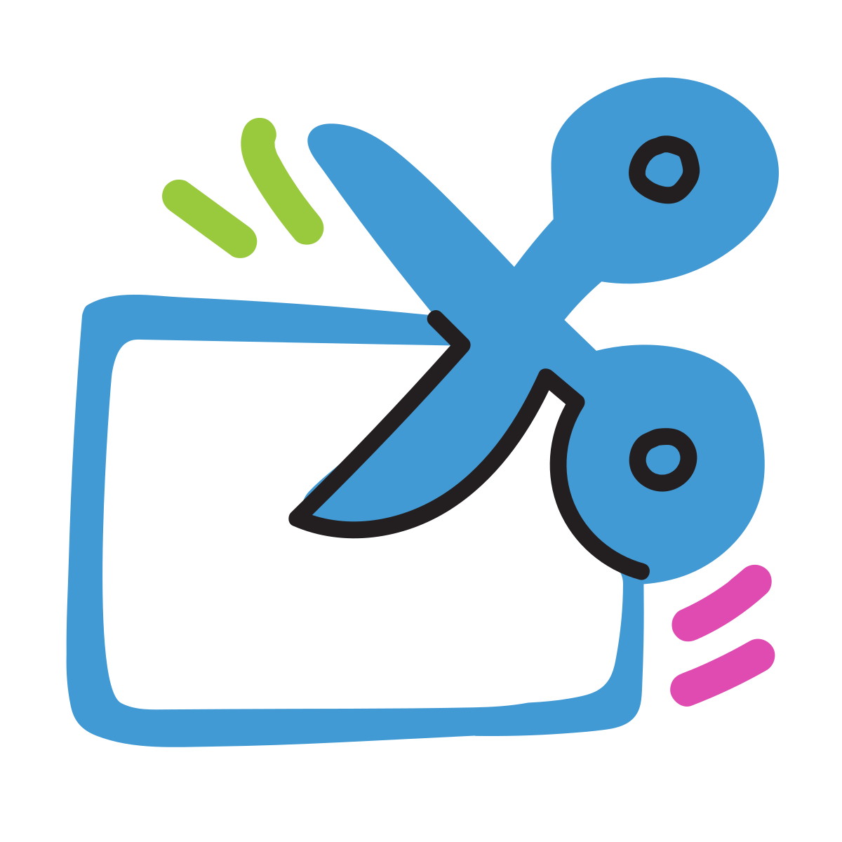 scribby style cutting coupon icon