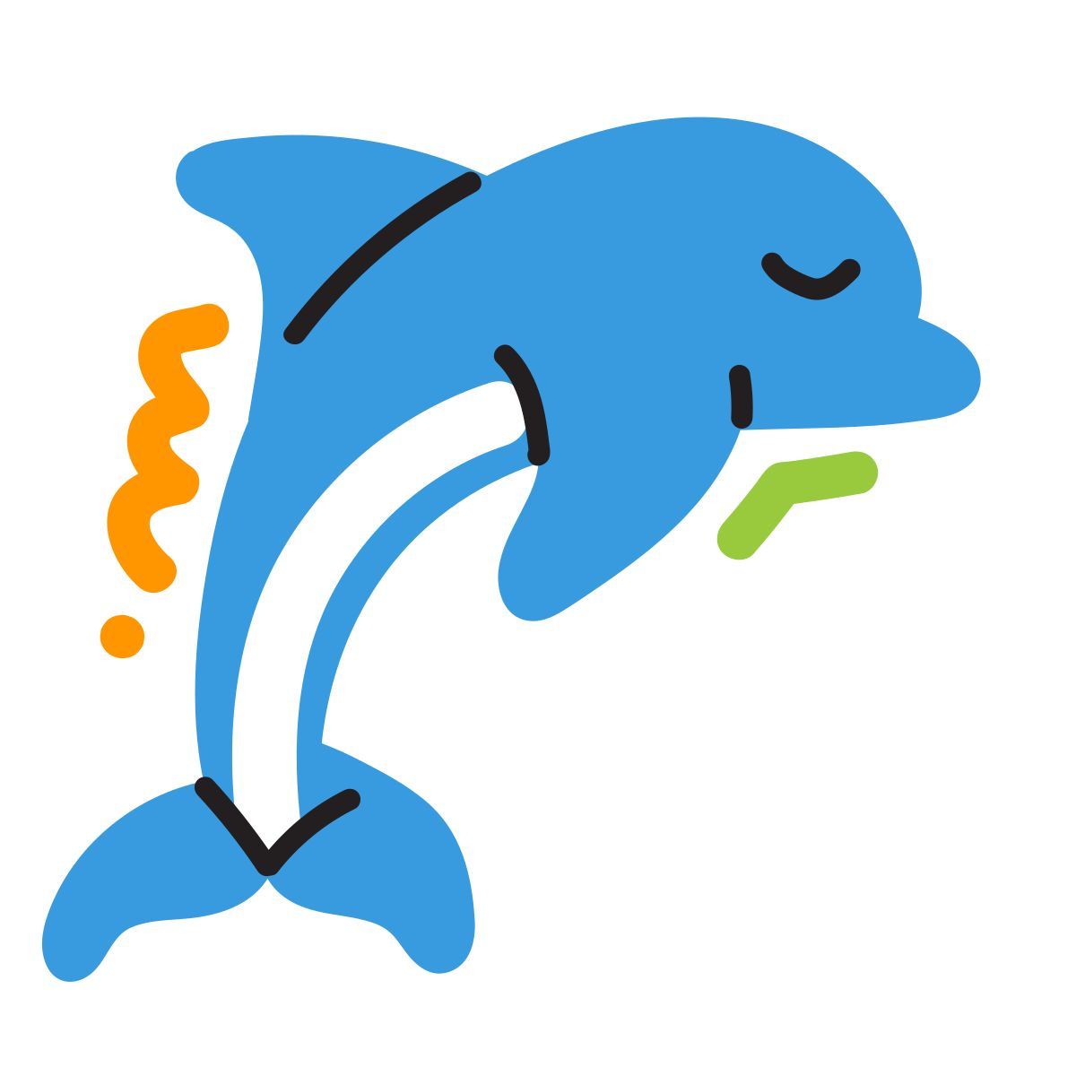 scribby style delfín icon