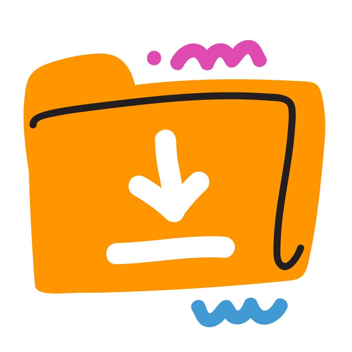scribby style downloads folder icon