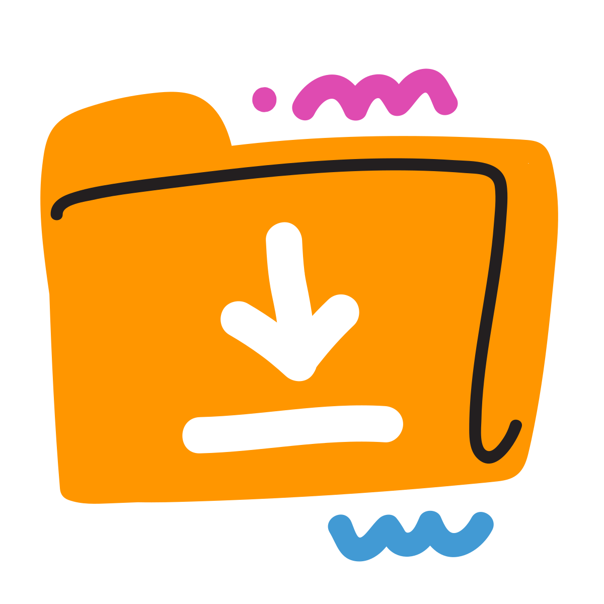 scribby style downloads folder icon