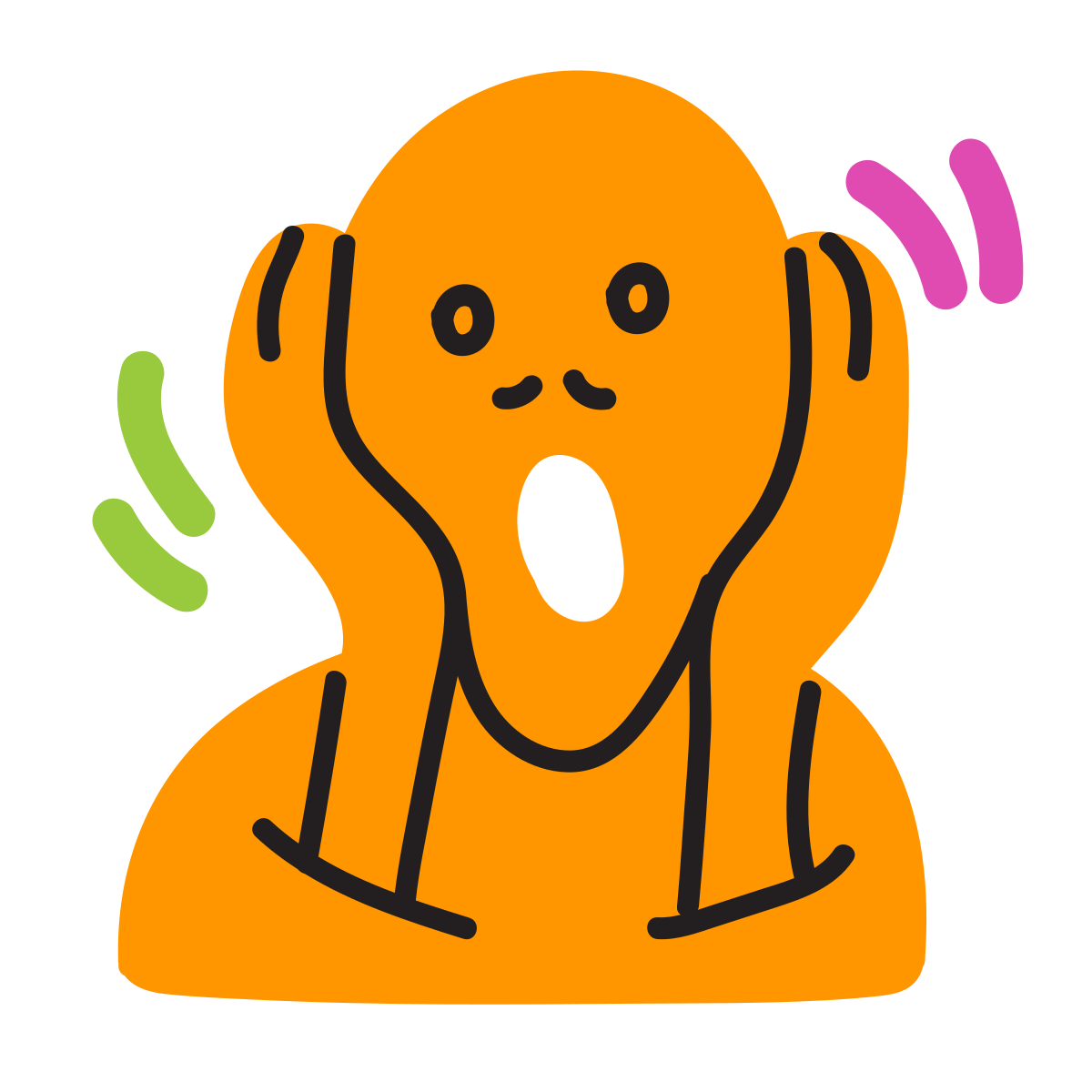scribby style edvard munch icon