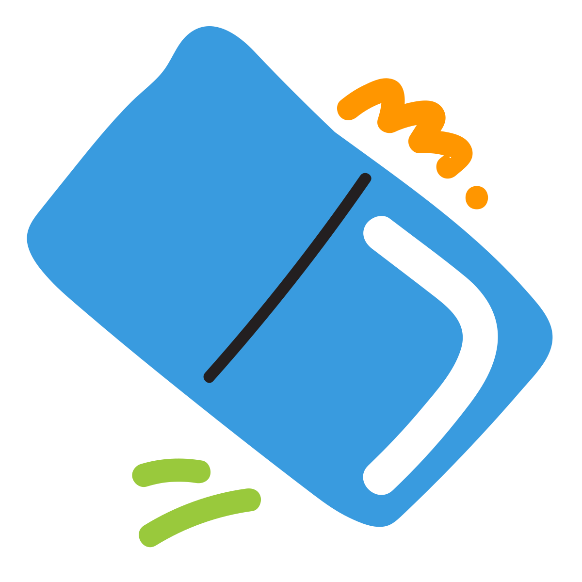 scribby style eraser icon