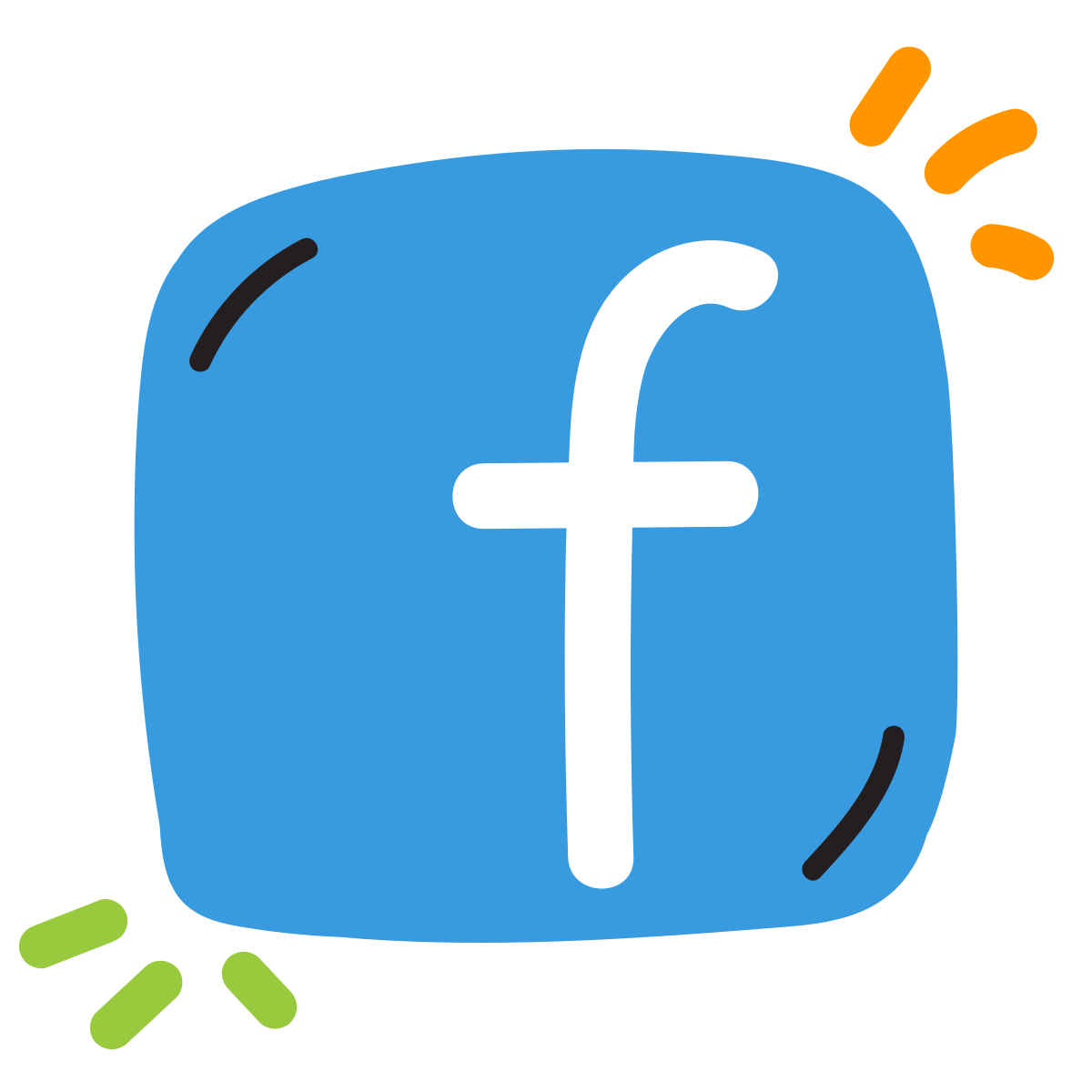 scribby style facebook icon