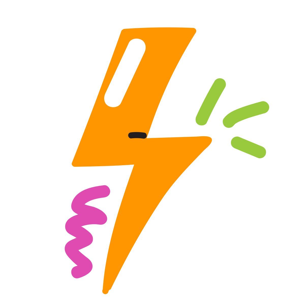 scribby style flash on icon