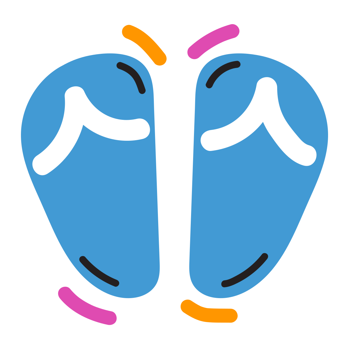 scribby style flip flops icon