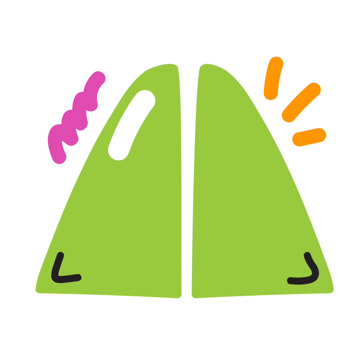 scribby style flip vertical icon