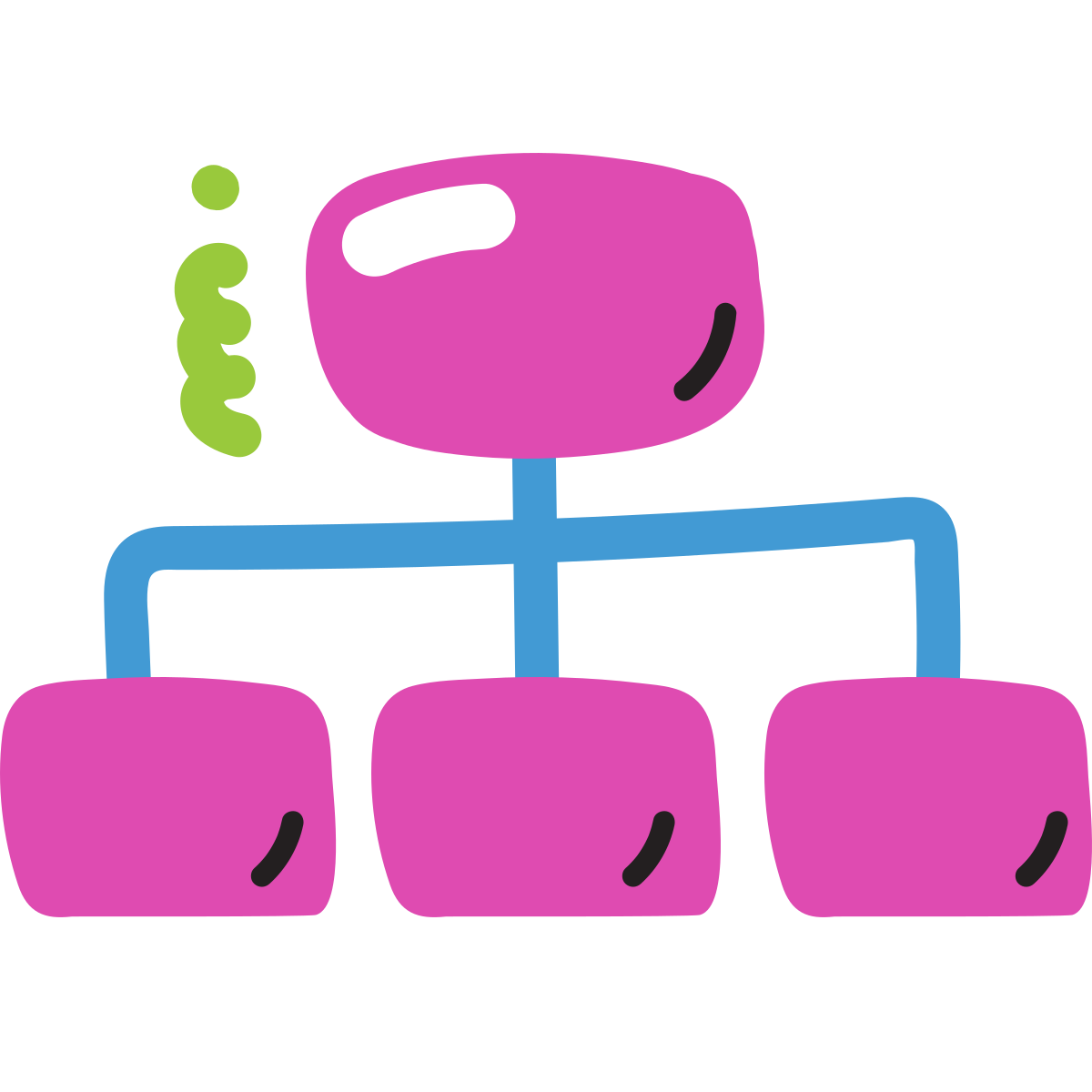 scribby style flow chart icon