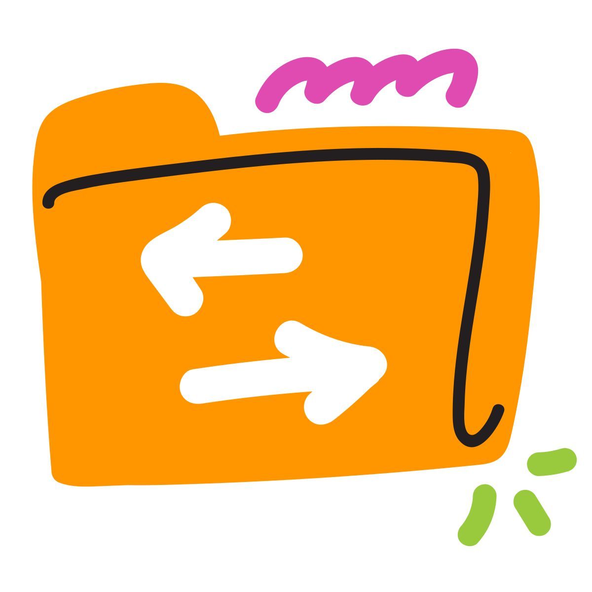 scribby style flèches de dossier icon