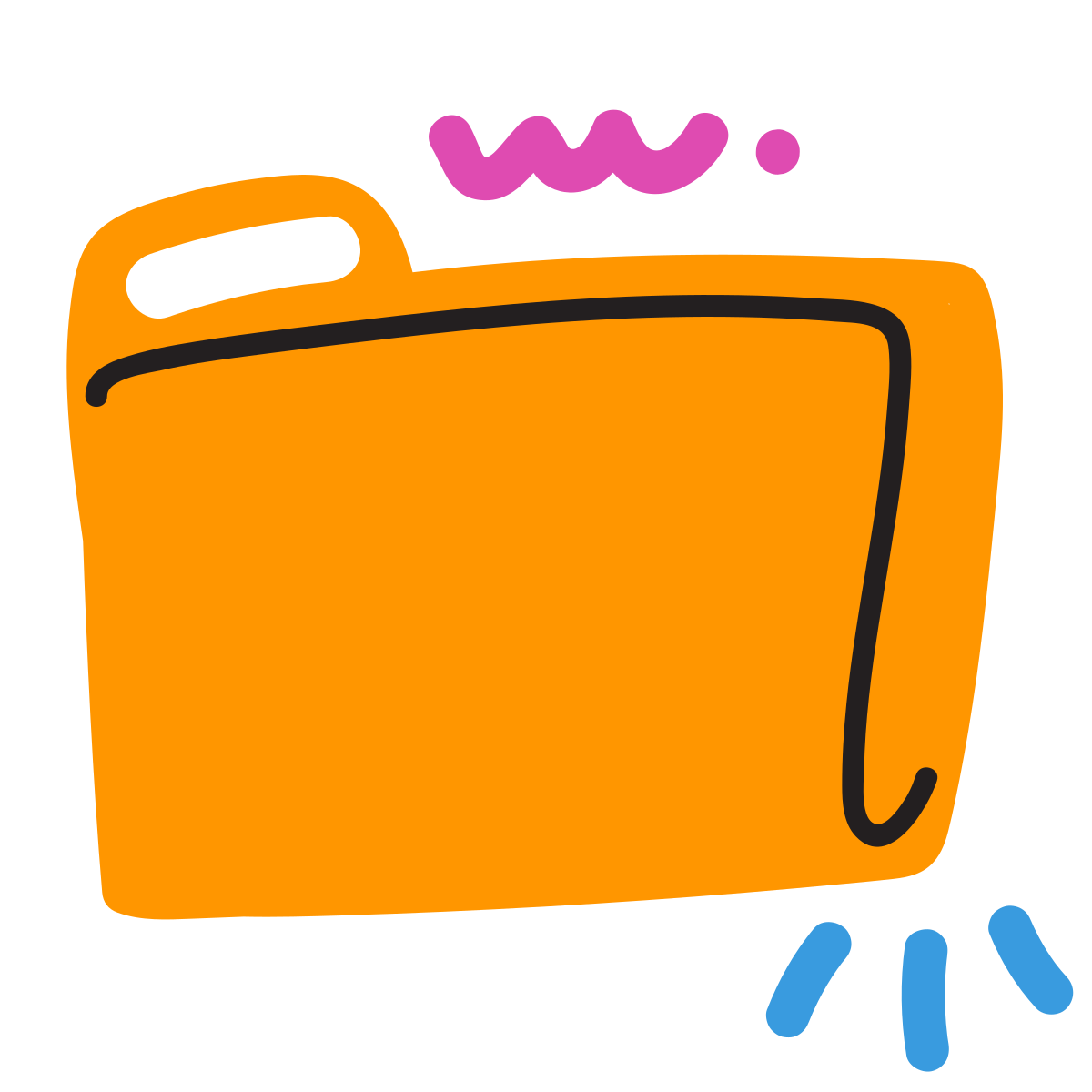 scribby style folder invoices icon