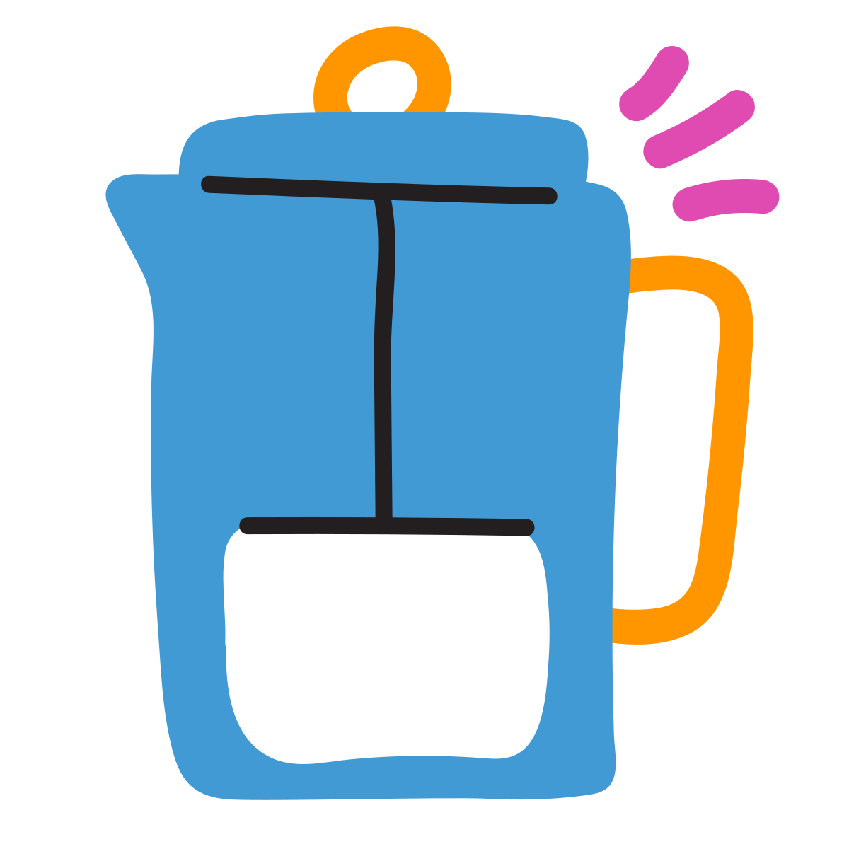 scribby style french press icon
