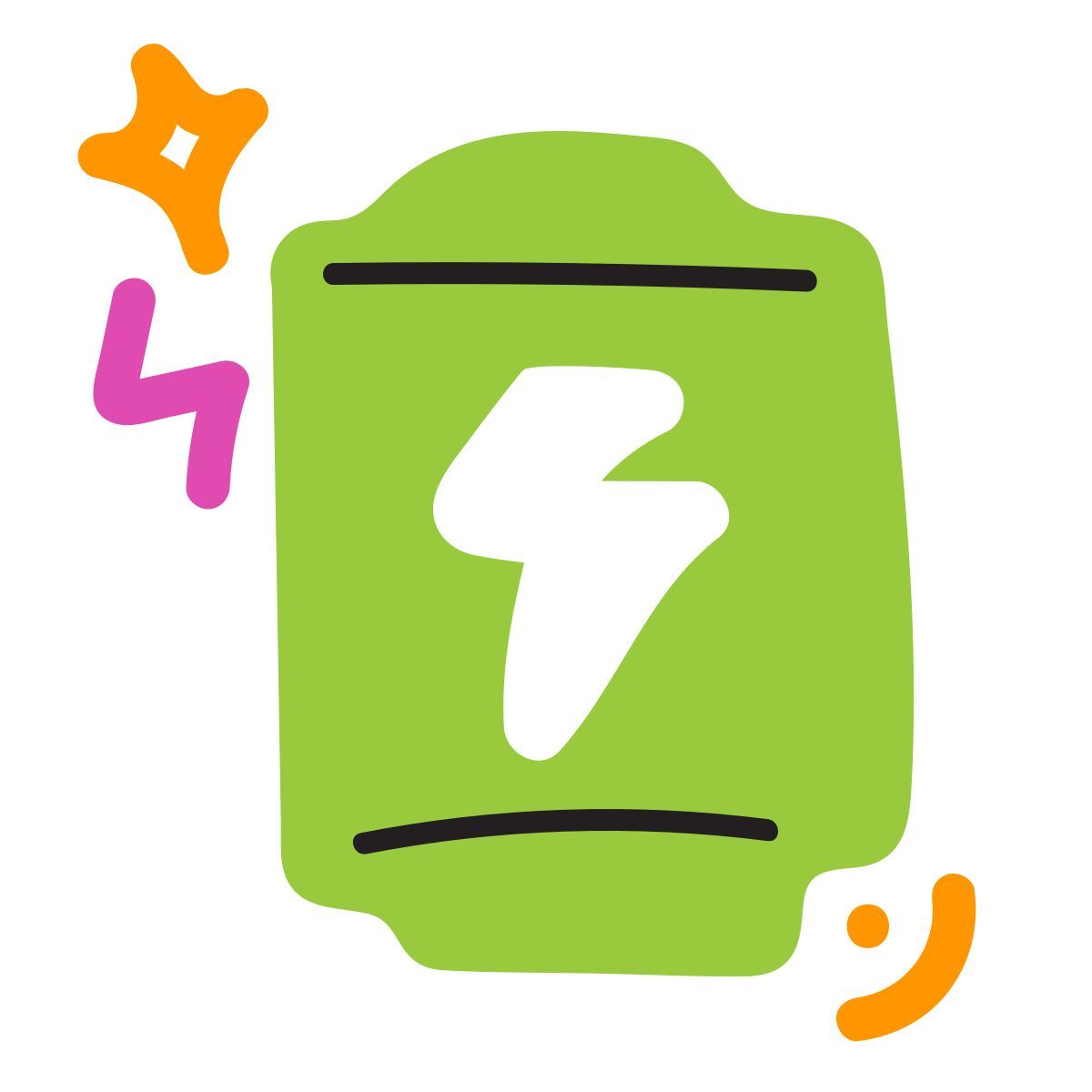 scribby style batteria carica icon