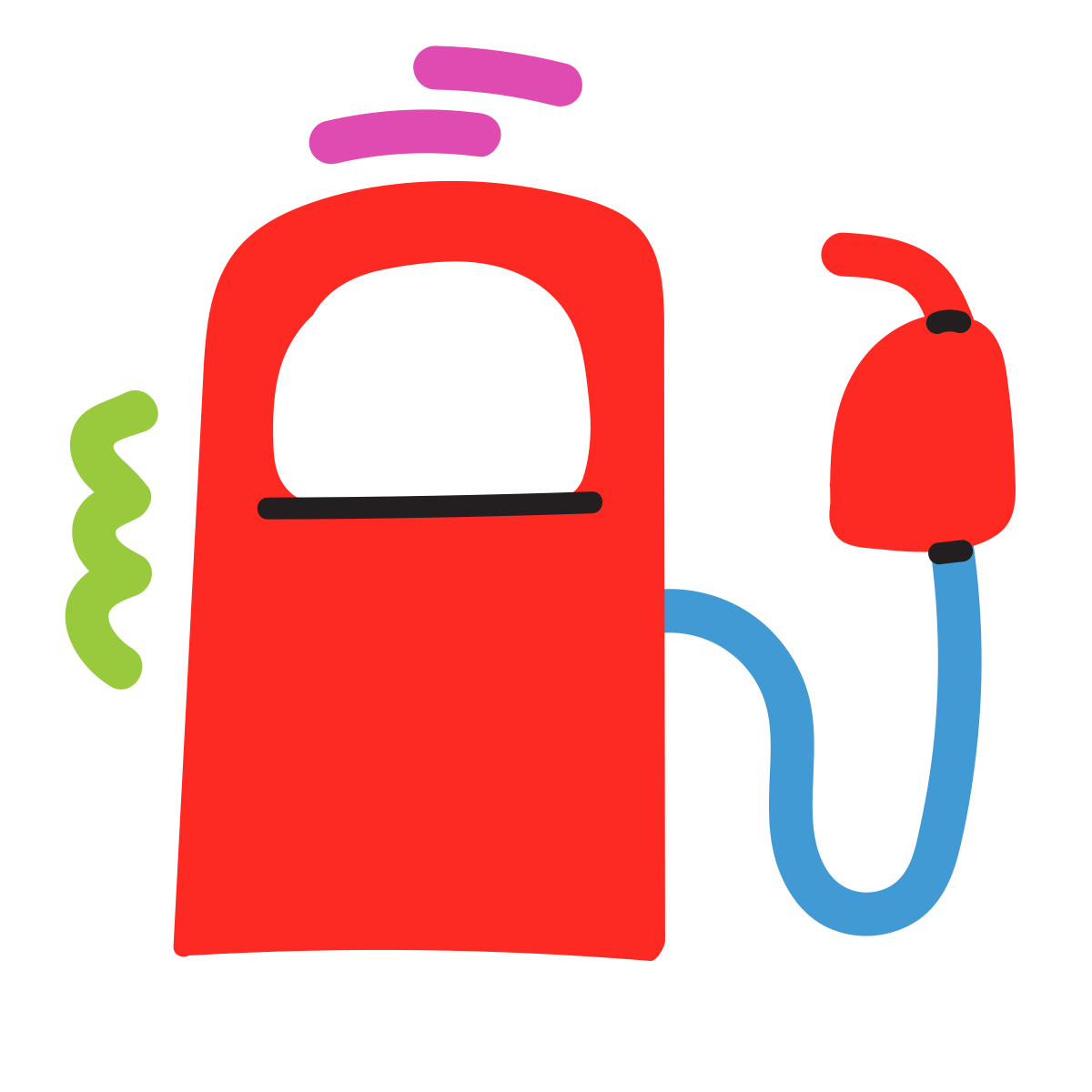 scribby style gas station icon
