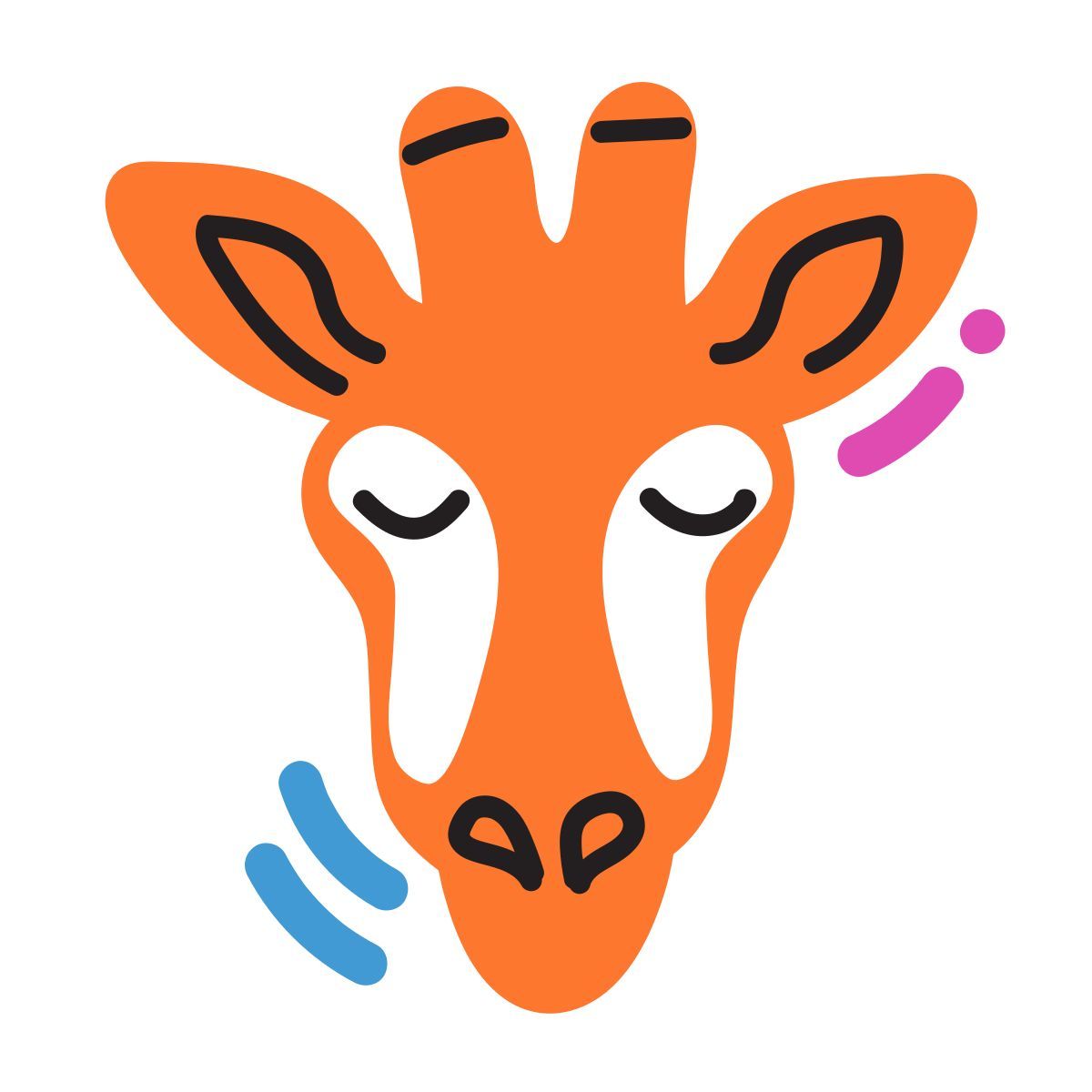 scribby style jirafa icon