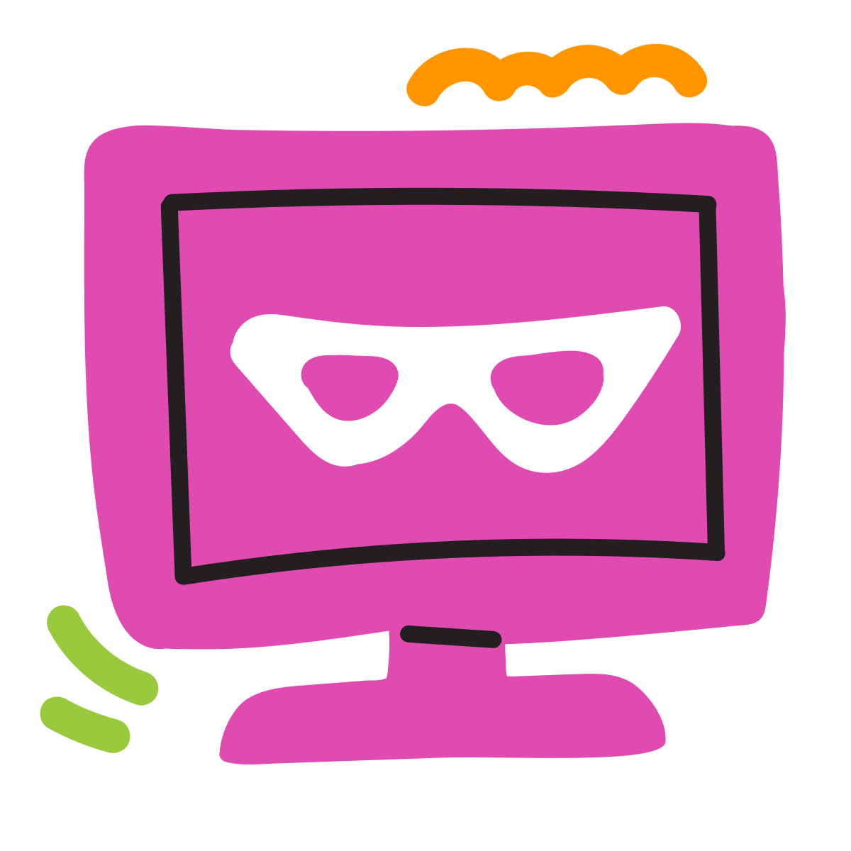 scribby style hacking icon