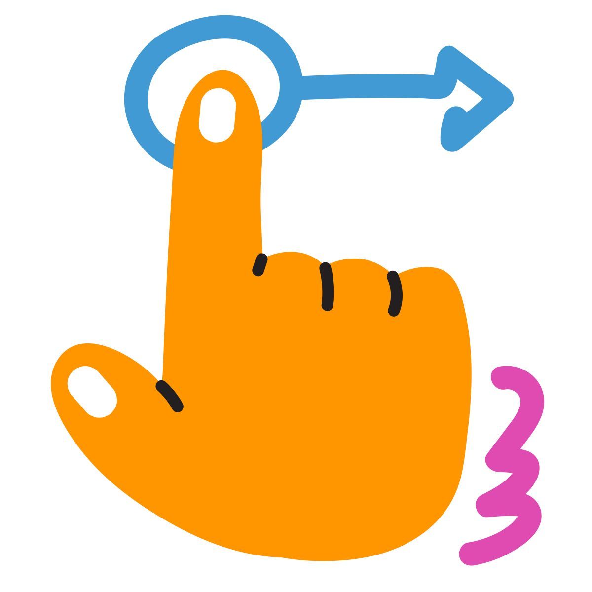 scribby style 手拖 icon