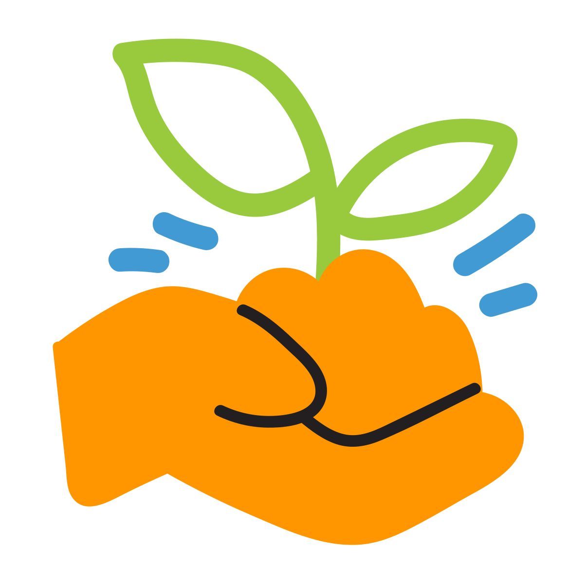 scribby style piantare a mano icon