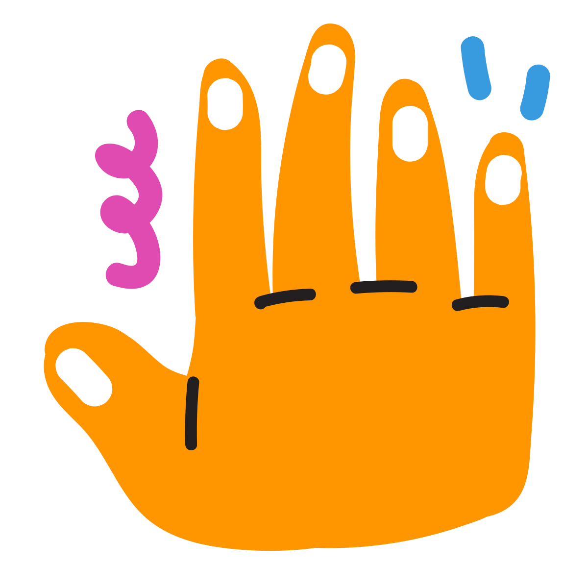 scribby style hand icon