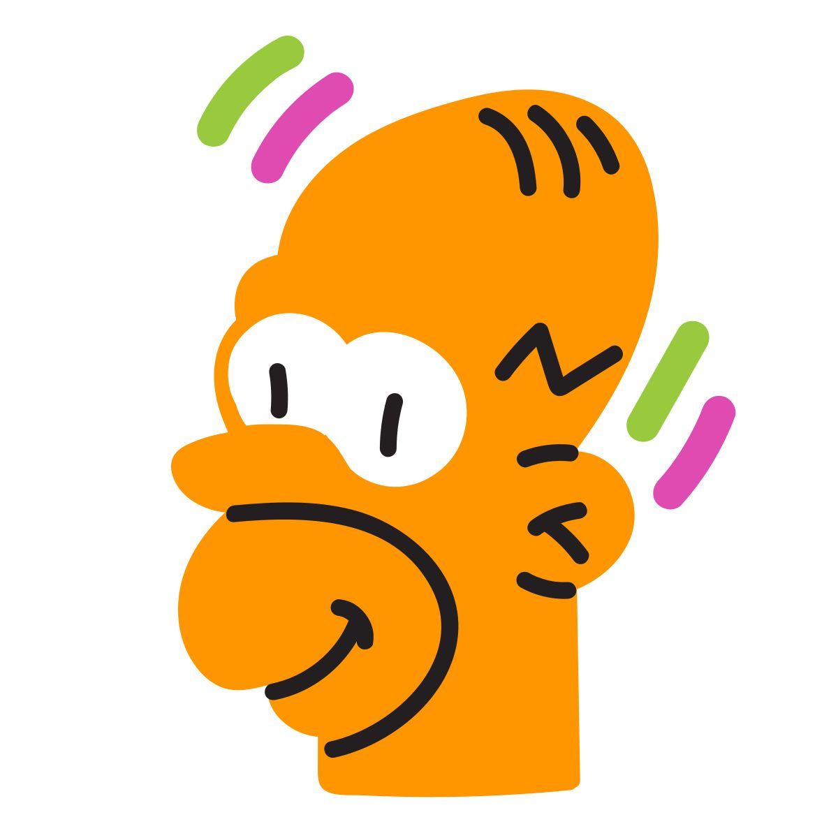 scribby style homer simpson icon
