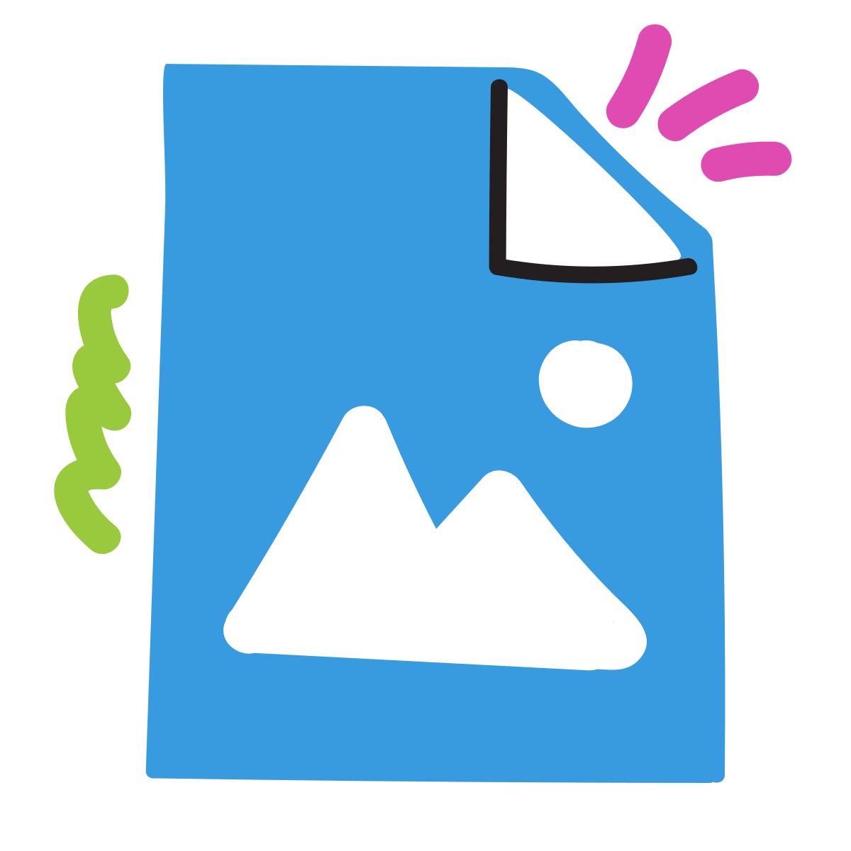 scribby style image file icon