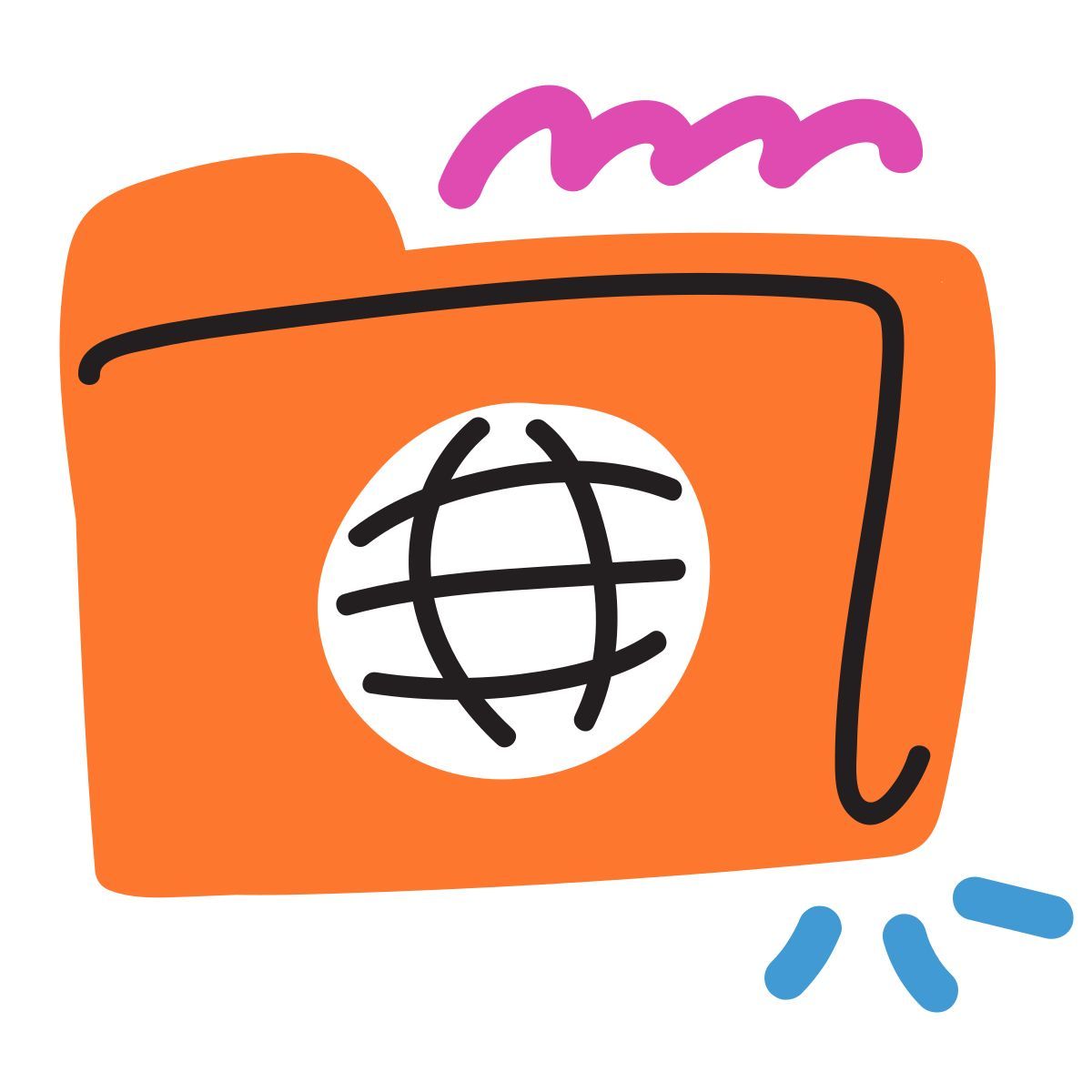 scribby style 인터넷 폴더 icon