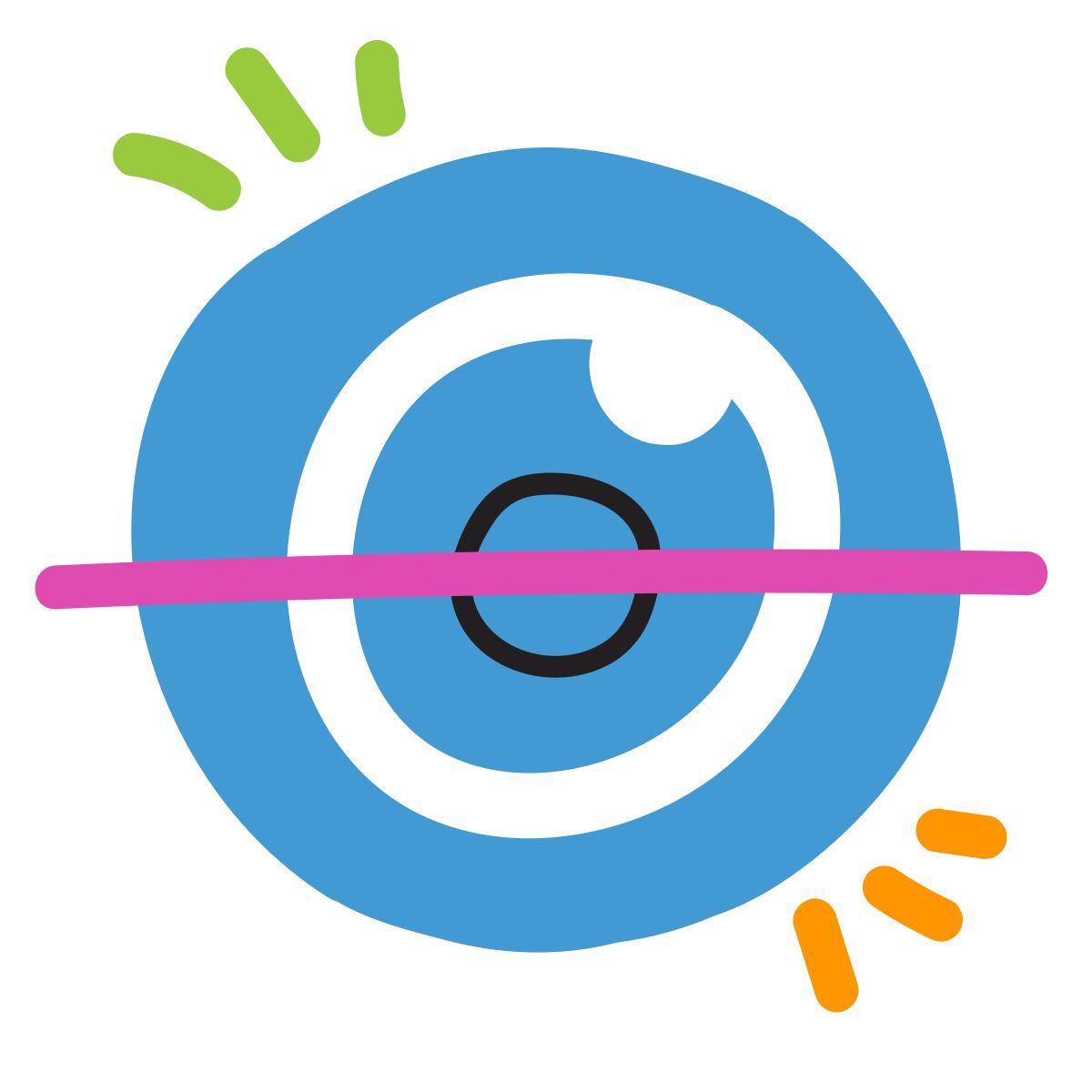 scribby style iris scan icon